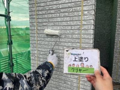 外壁上塗り（クリアコーティング）

