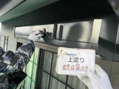 シャッターBOX上塗り