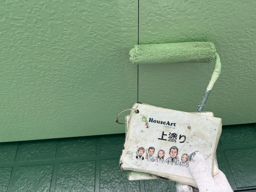 軒天上塗り