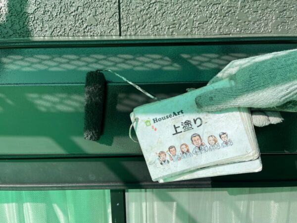 シャッターBOX上塗り