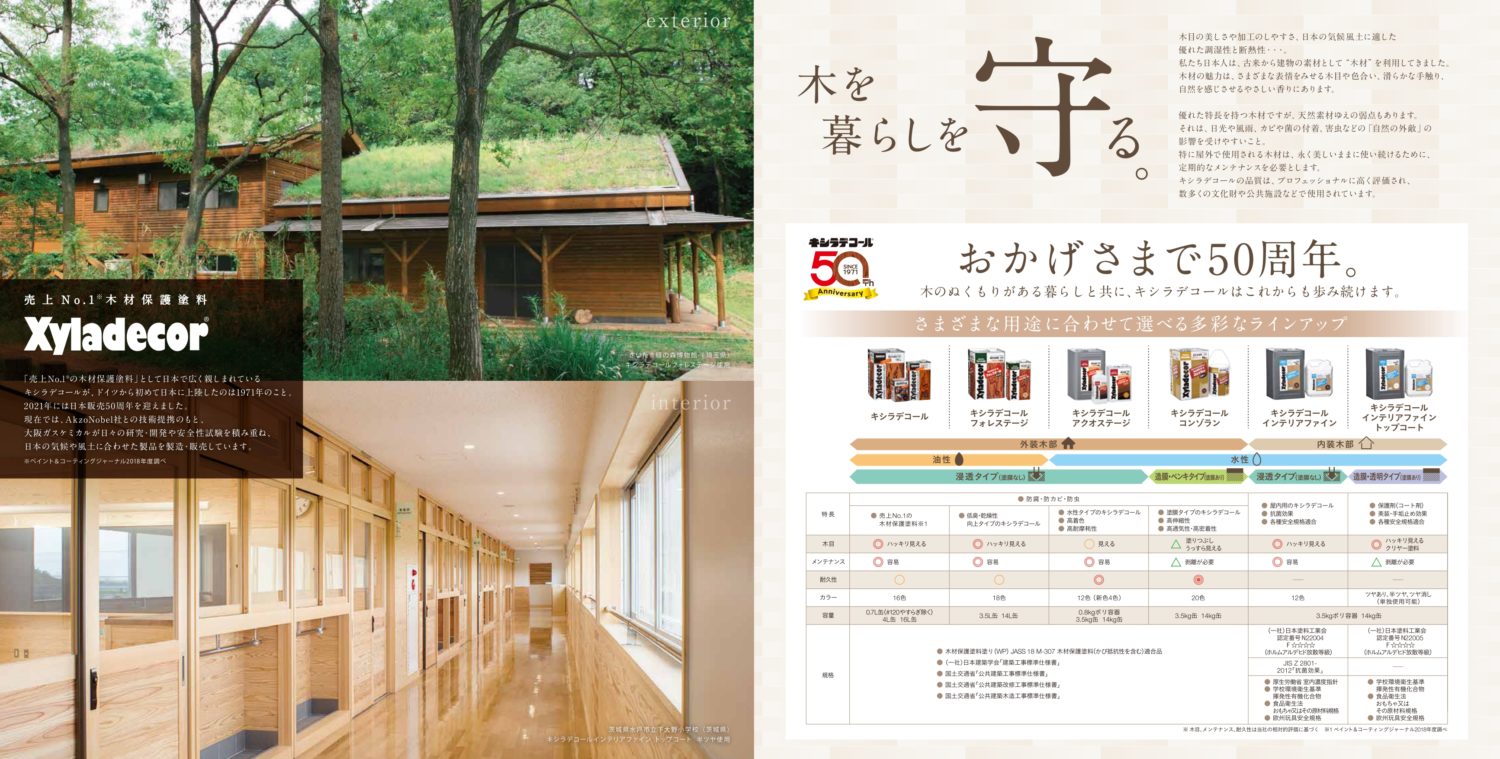 【キシラデコール】木目を活かす塗料