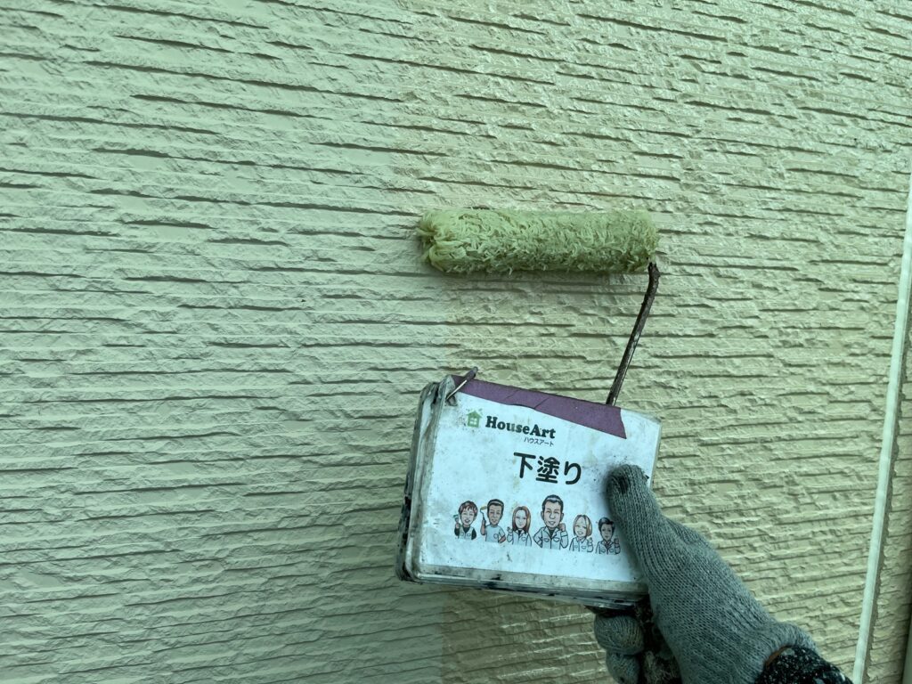 外壁下塗り