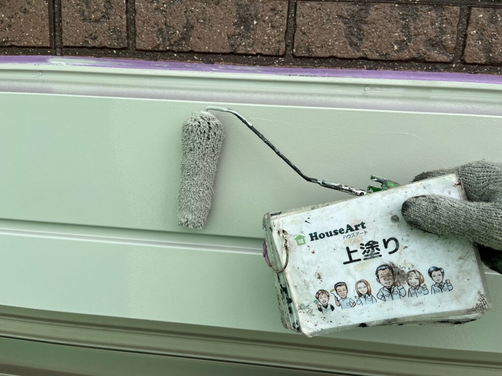 シャッターBOX　上塗り