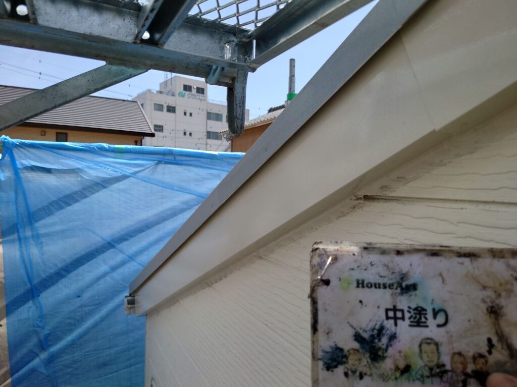 破風板中塗り