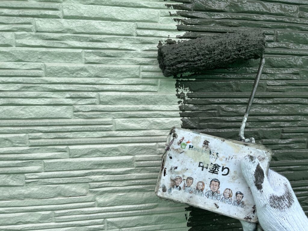 外壁中塗り