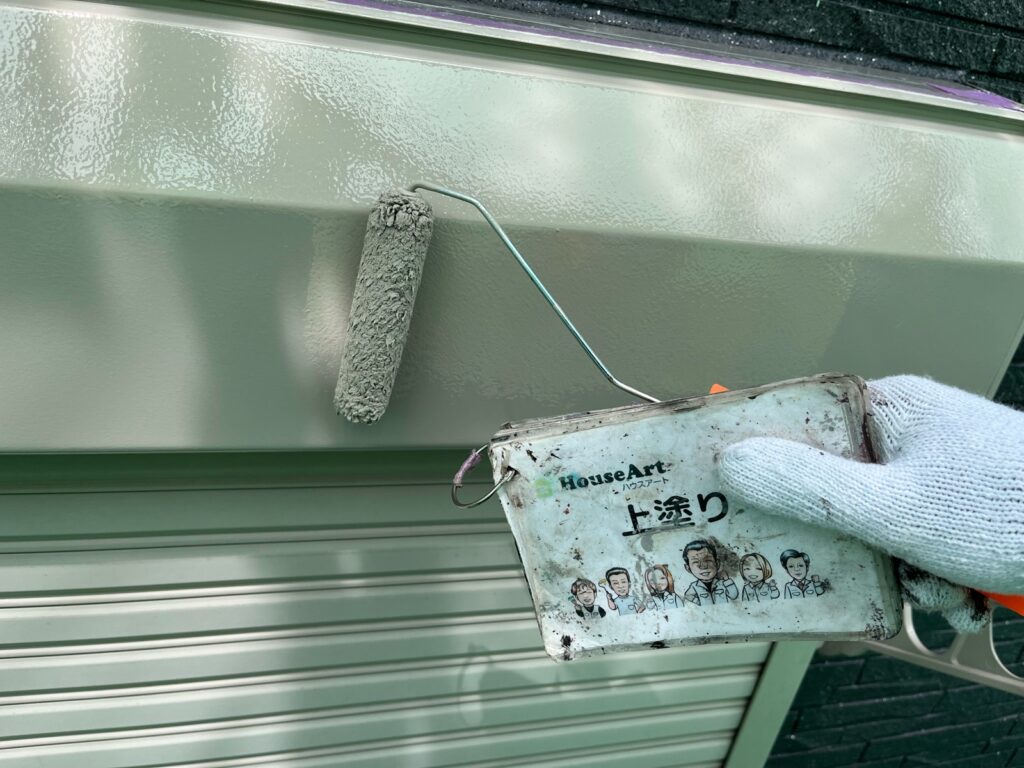 シャッターBOX　上塗り