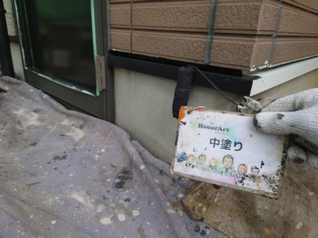 水切り鉄板中塗り