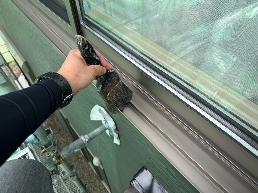 工事後　掃き掃除