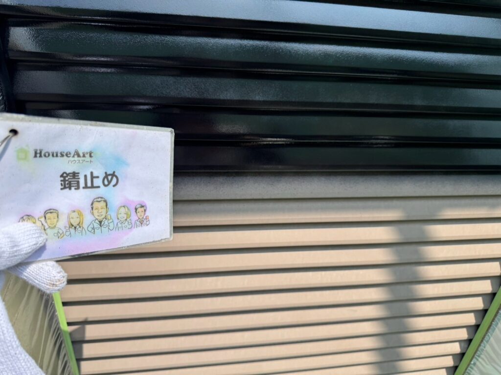 戸袋下塗り
