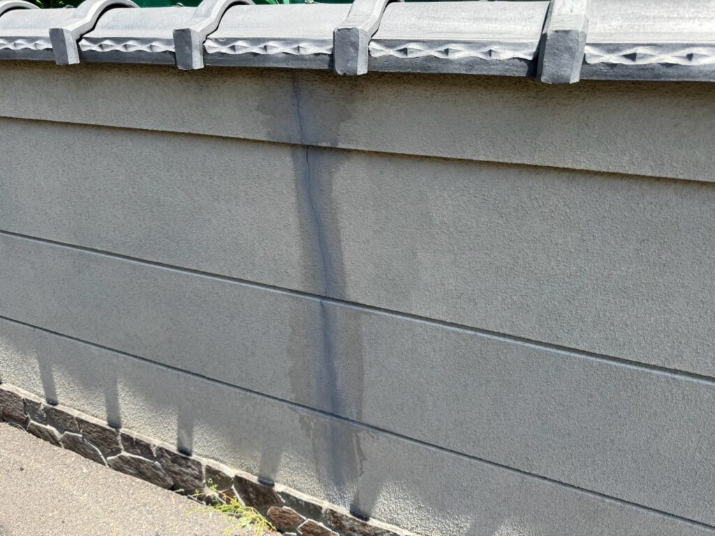 塀割れ補修