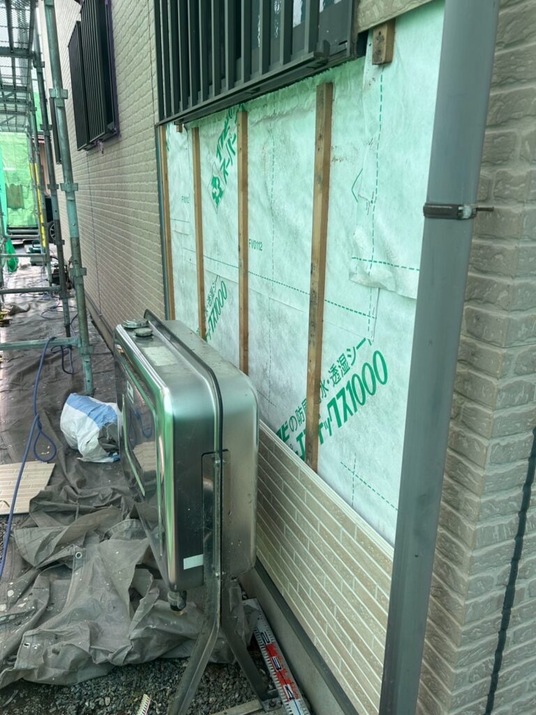 外壁一部貼り替え