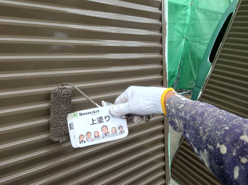 雨戸　上塗り