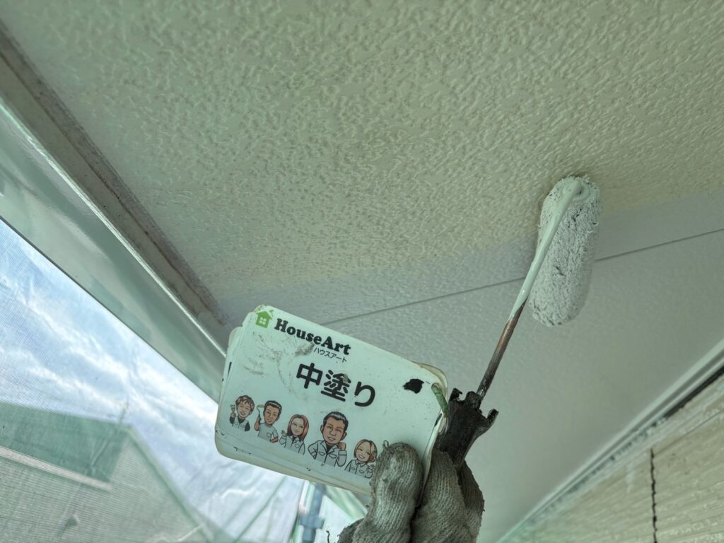 天井　中塗り