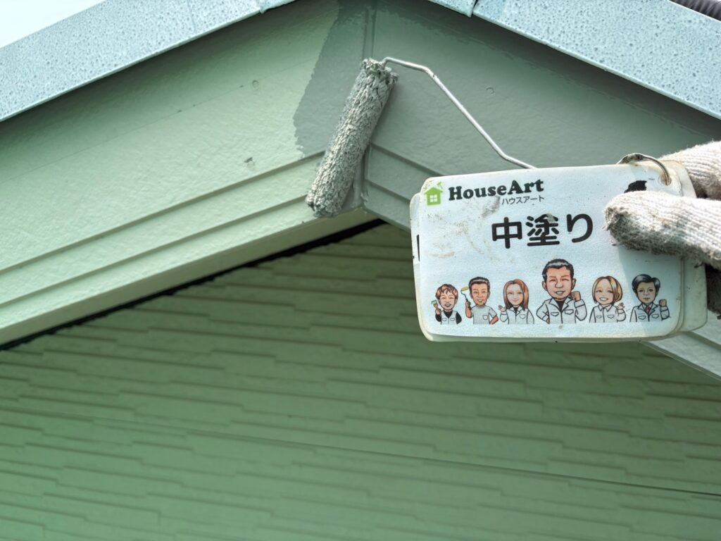 破風板　中塗り