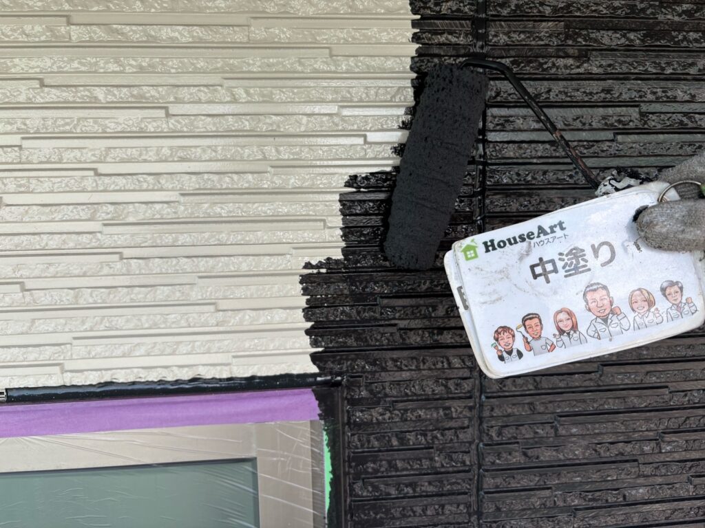外壁中塗り