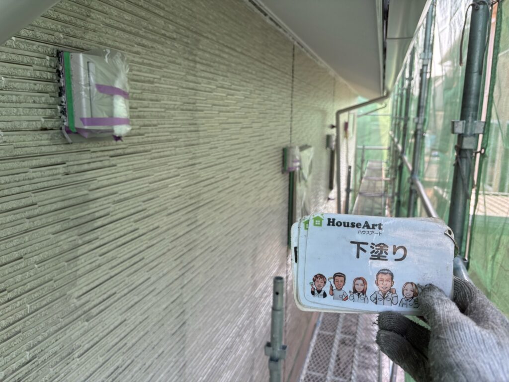 外壁下塗り後
