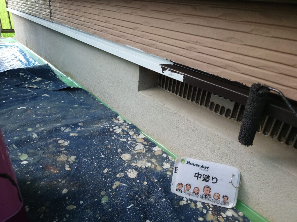 水切り鉄板　中塗り