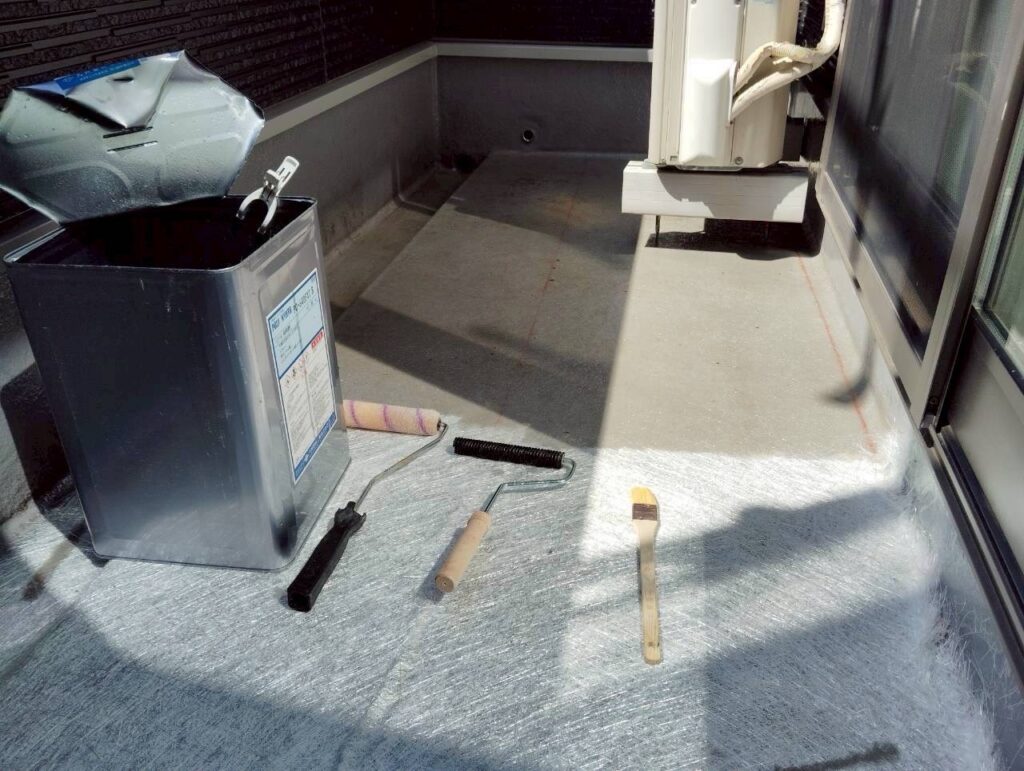 防水　FRPガラスマット積層