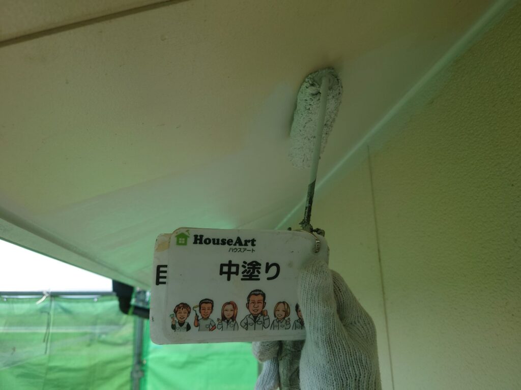天井　中塗り