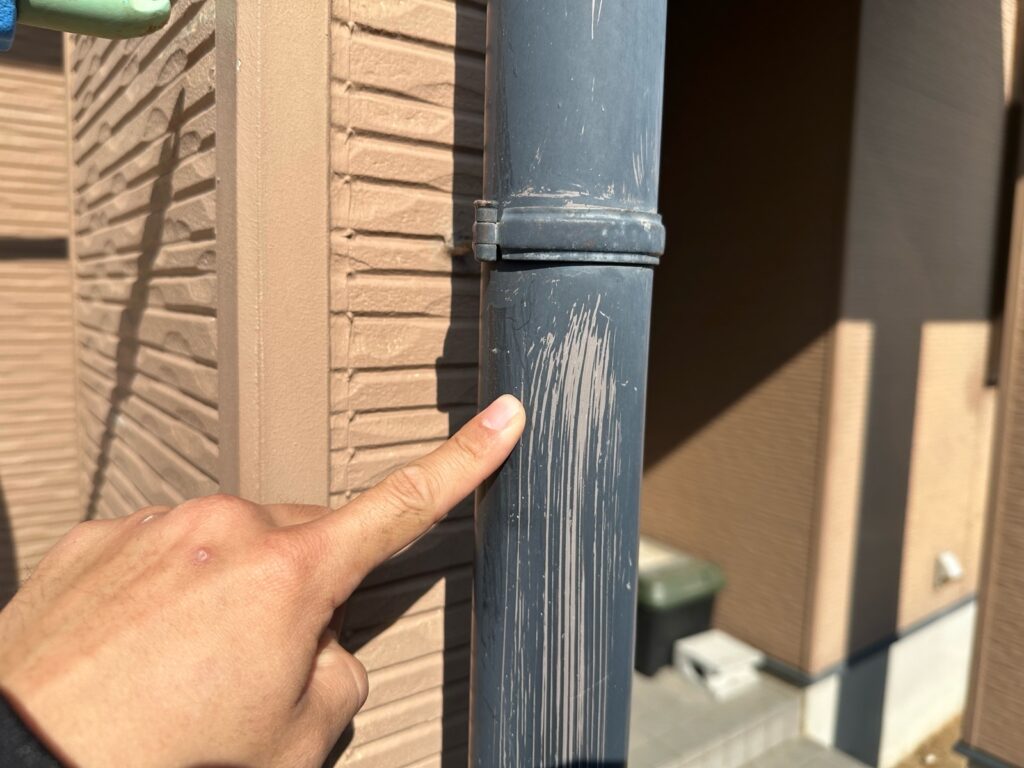 樋も色褪せが発生していました