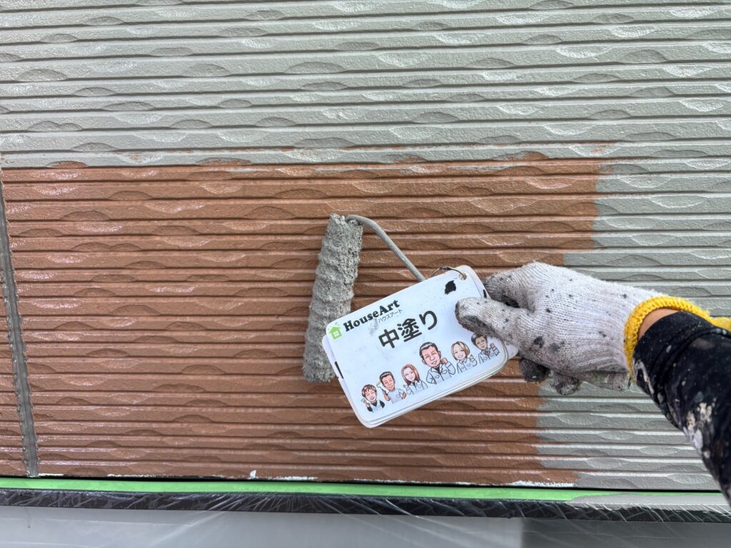 外壁　中塗り