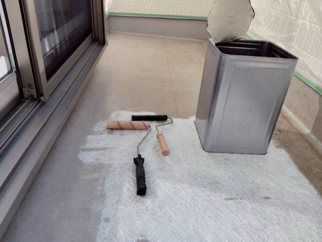 防水　FRPガラスマット積層