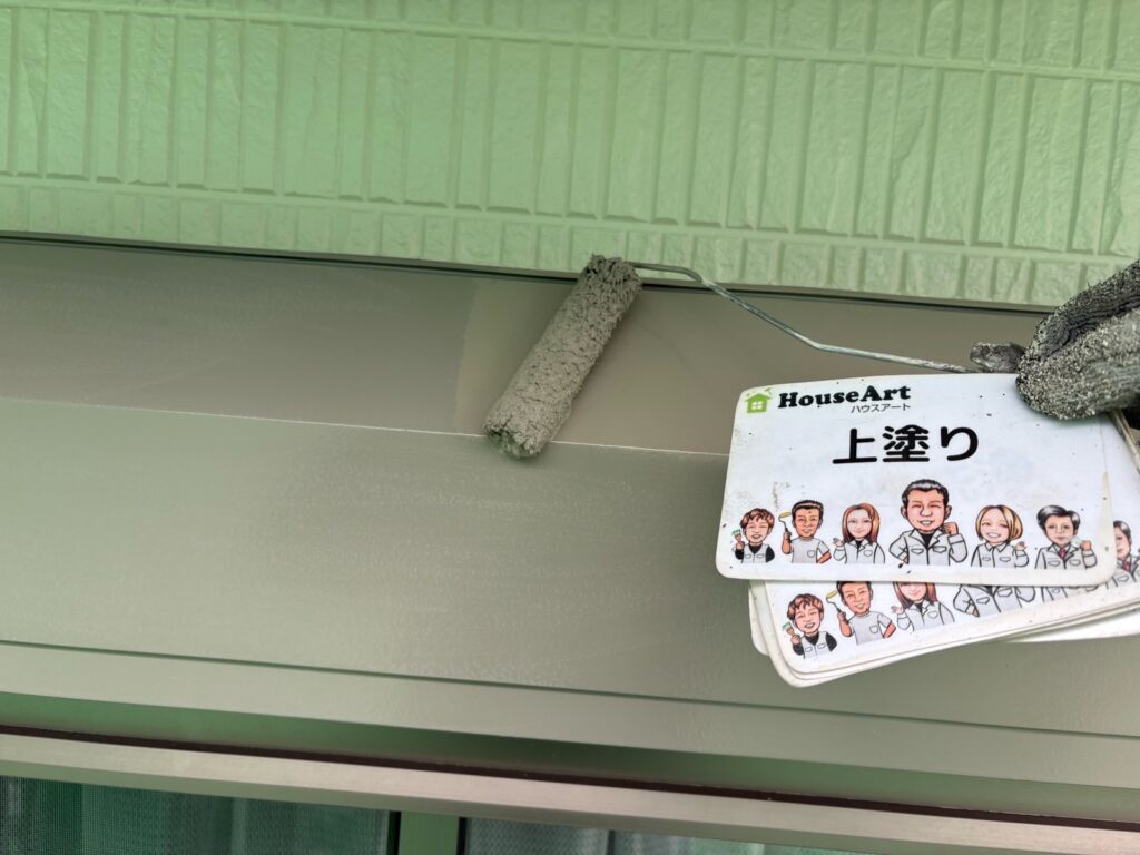 シャッターBOX　上塗り