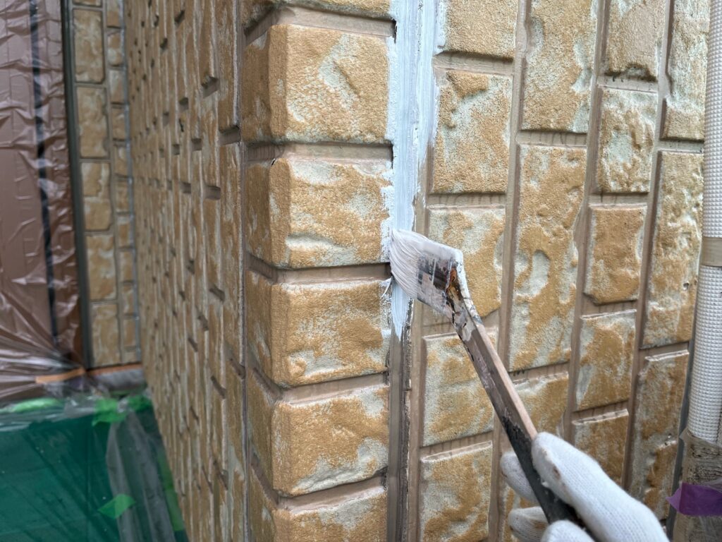 ひび割れ防止作業
