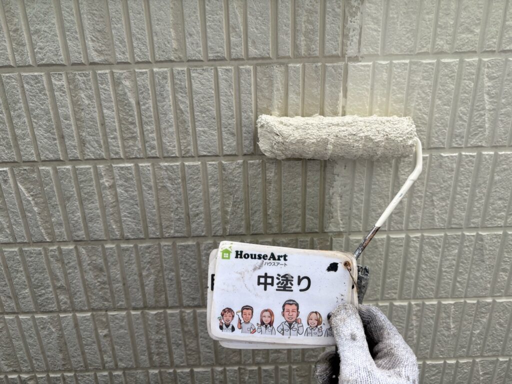 外壁中塗り
