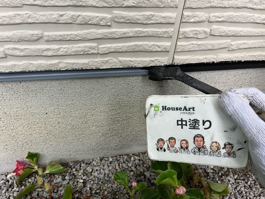 中塗り（水切り）