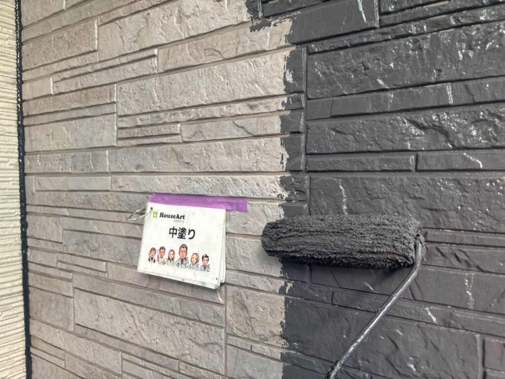 外壁中塗り