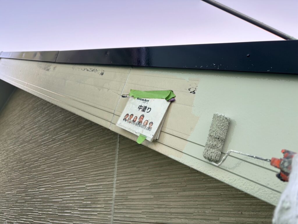 破風板　中塗り