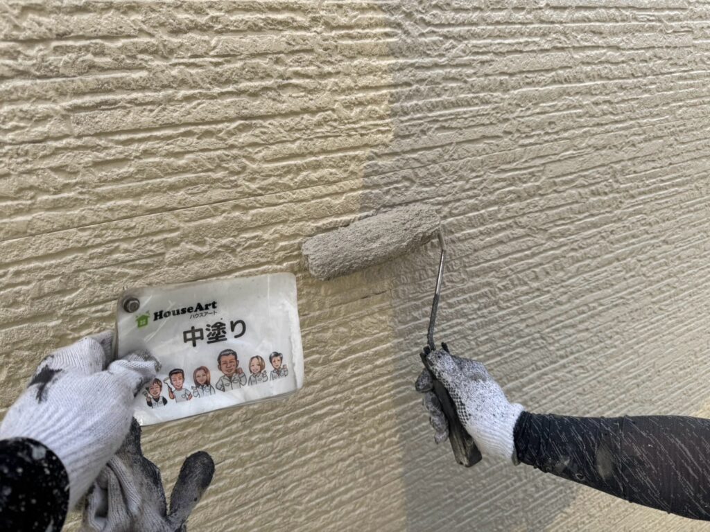 外壁　中塗り
