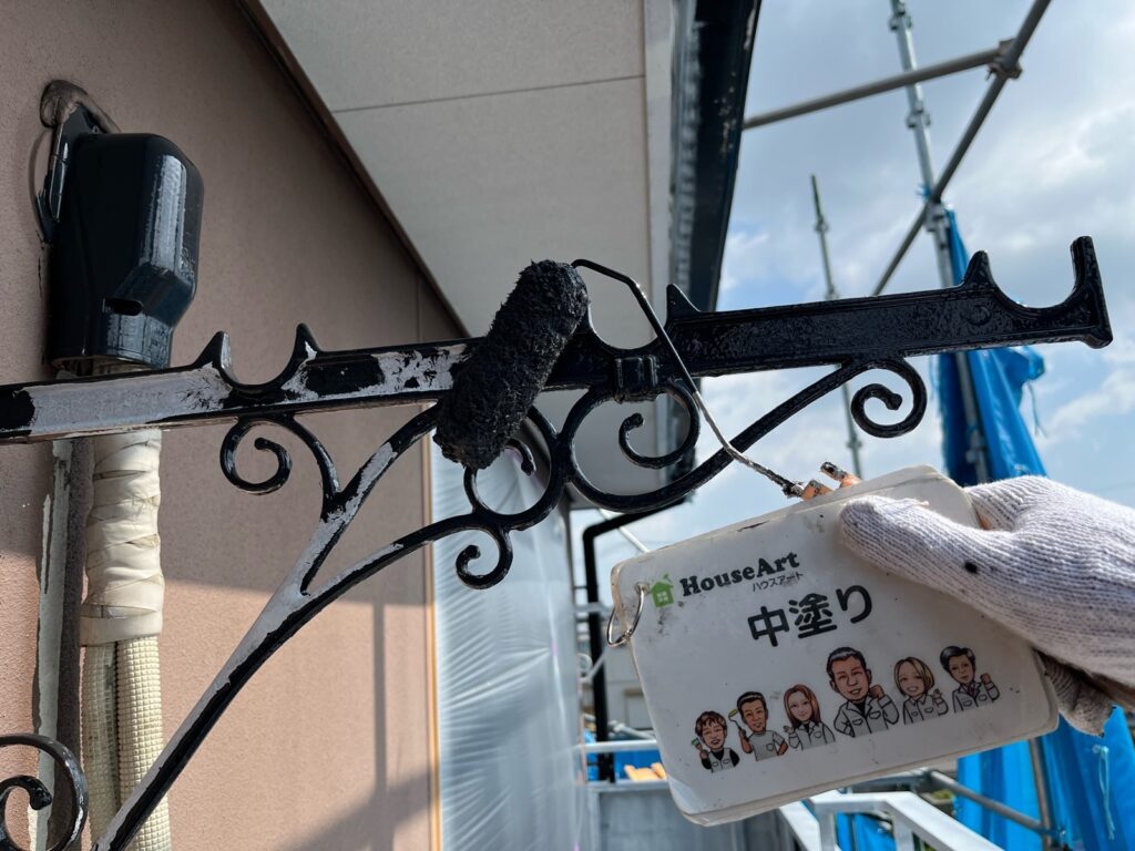 中塗り（竿受け）