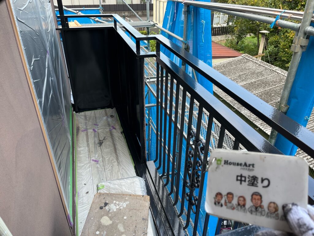 中塗り（ベランダ）