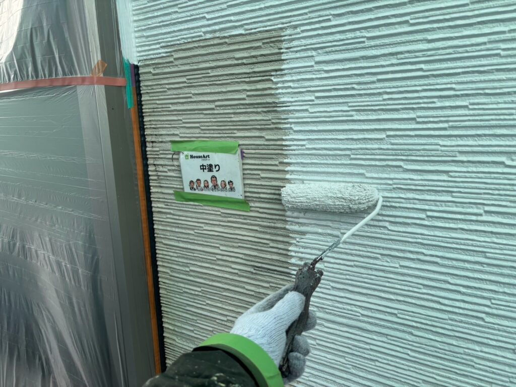 外壁中塗り
