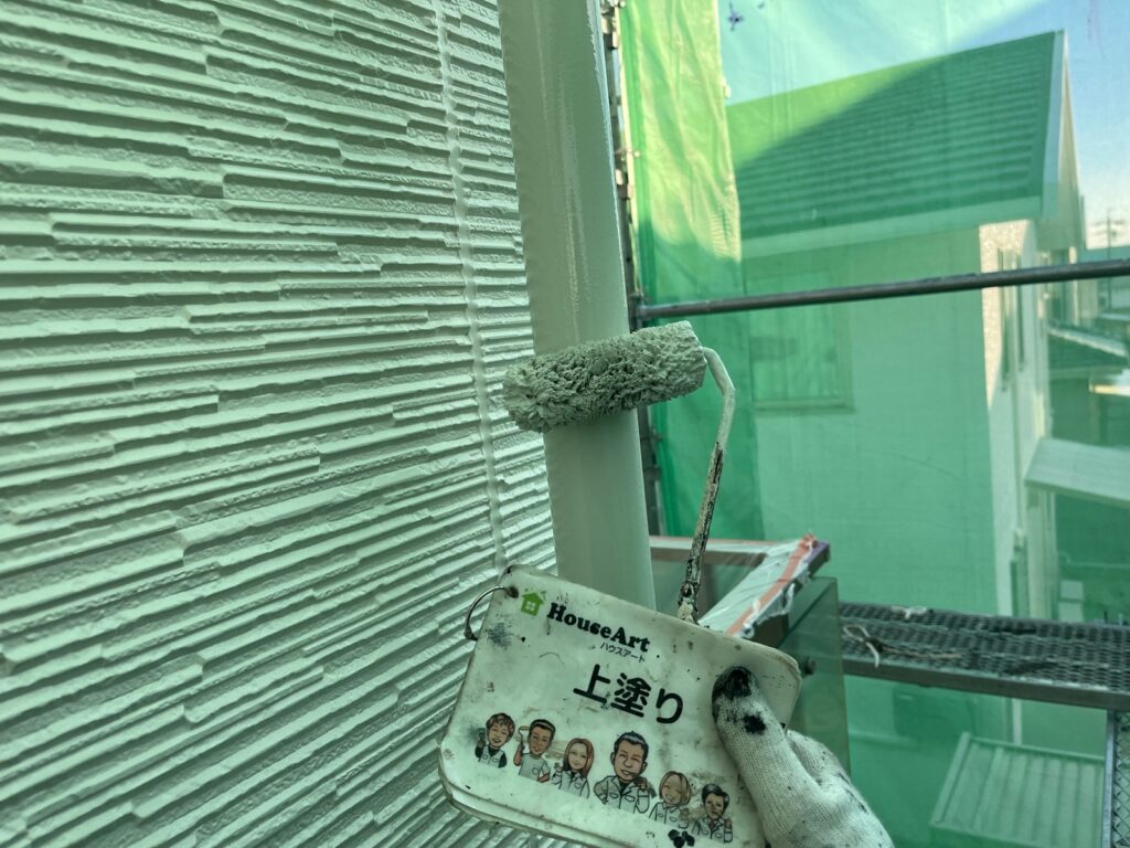 竪樋　上塗り