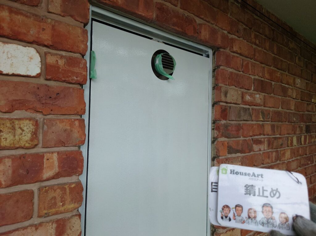 鉄扉　錆止め