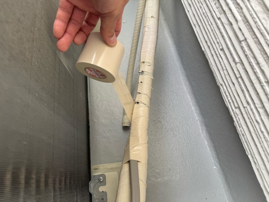 エアコンテープまき直し