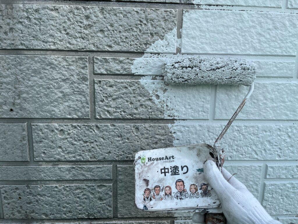 外壁　中塗り