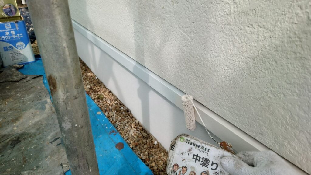 水切り鉄板　中塗り