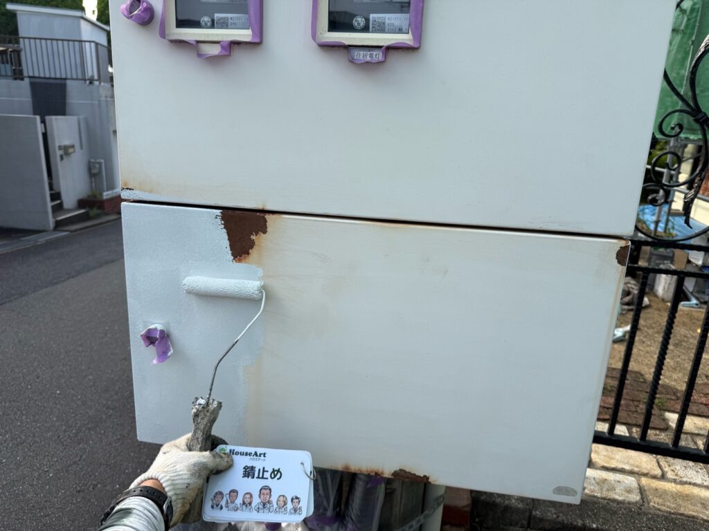 メーターBOX　錆止め