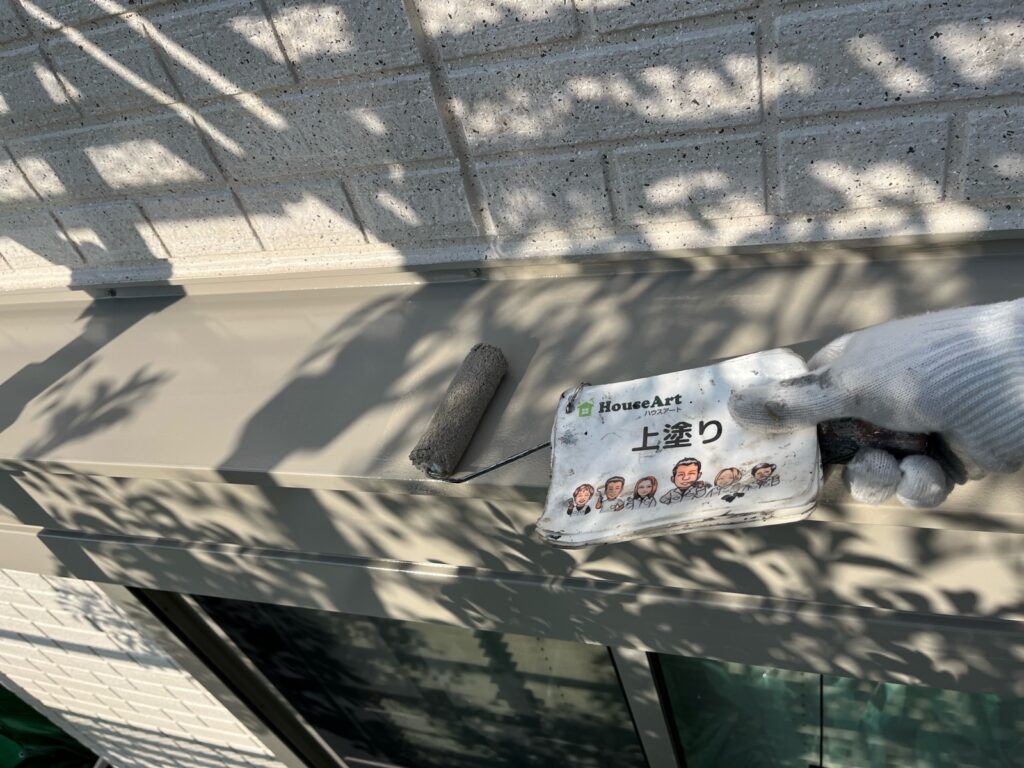 シャッターBOX　上塗り