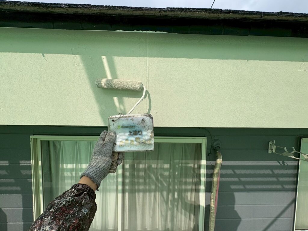 鼻隠し　上塗り