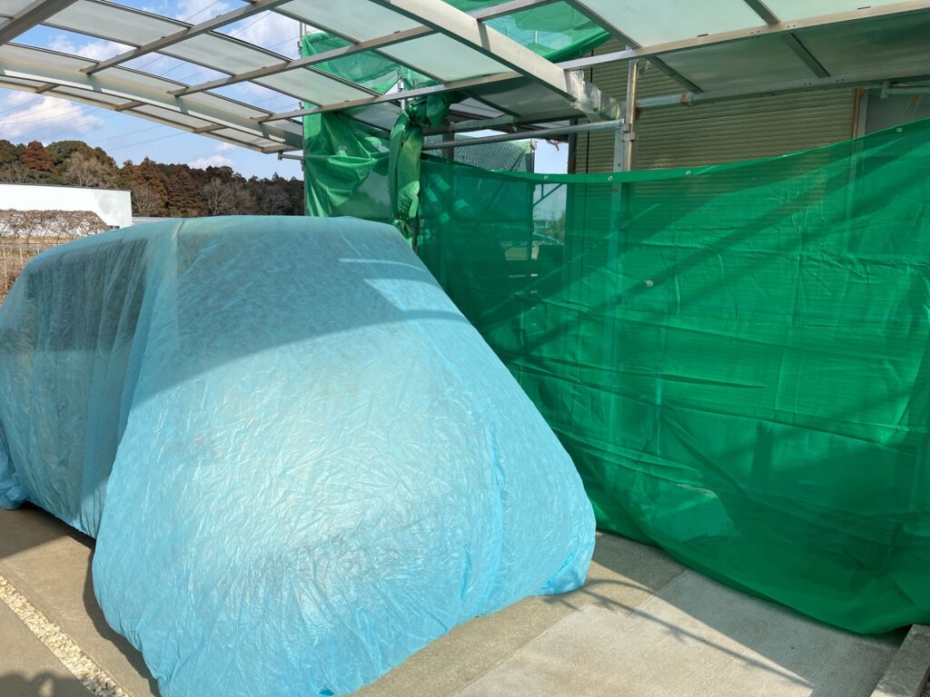 飛散防止作業