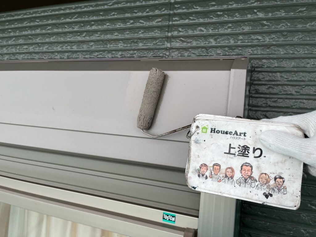シャッターBOX　上塗り