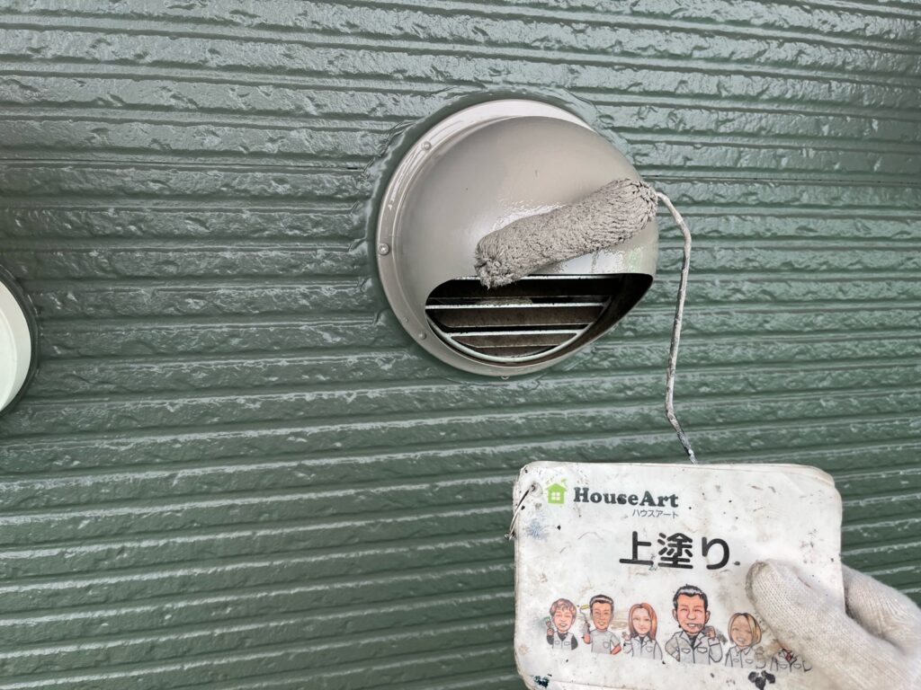 ダクト　上塗り