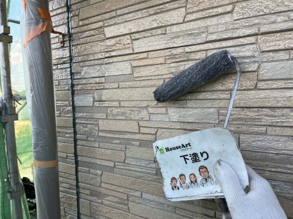 外壁　下塗り