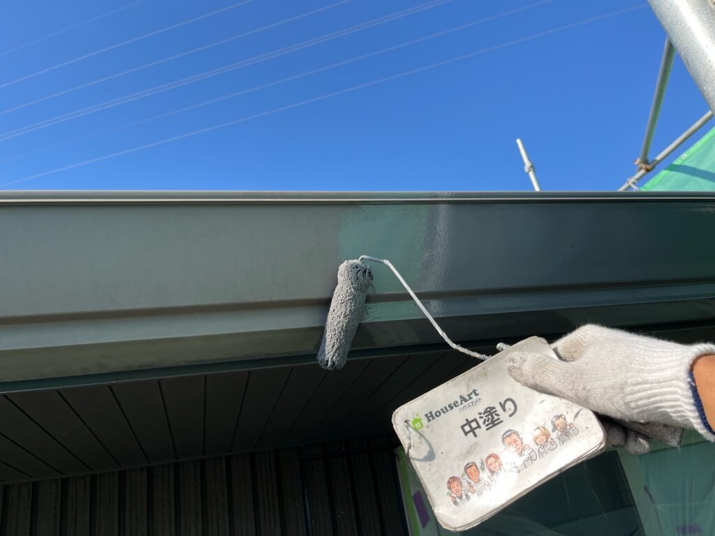 横樋　中塗り