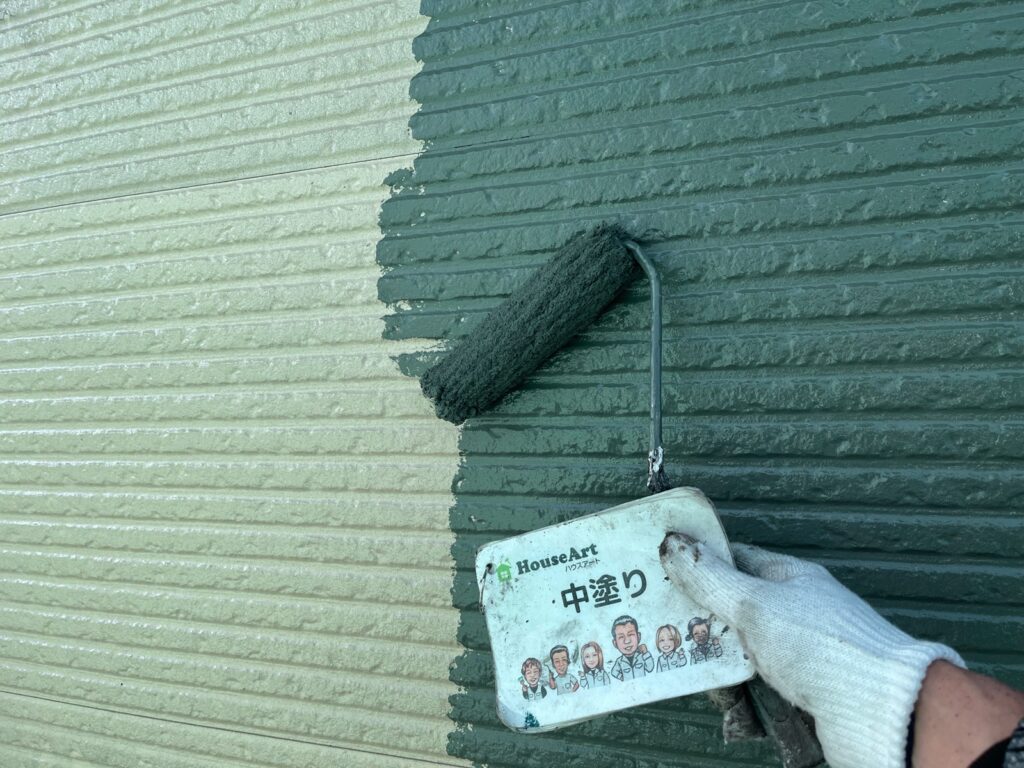 外壁　中塗り